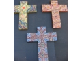Cross. Christian. Painted